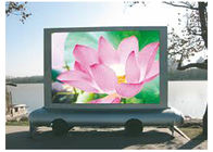 CE FCC P10 LED Video Reklam Panosu Dışında Reklam SMD3535 10000 Nokta / ㎡ RGB
