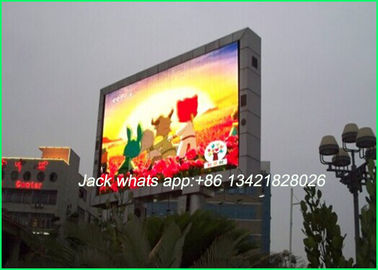 P8 Dış Mekan LED Göstergeler Reklam için 256 * 128mm 8mm Tam Renkli Gerçek Piksel