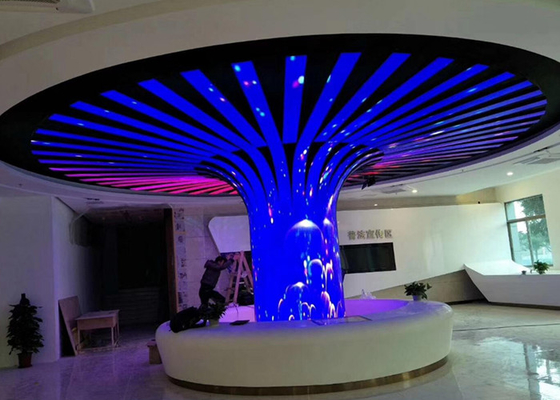 Sergi için P2.5 P3 SMD2020 Kapalı Tam Renkli Led Ekran Kavisli