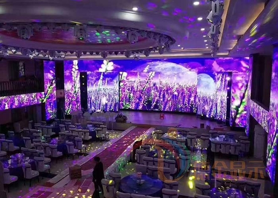 Ultra HD P2.604 Altın Kabine ile İçeride Taşınabilir LED Ekran