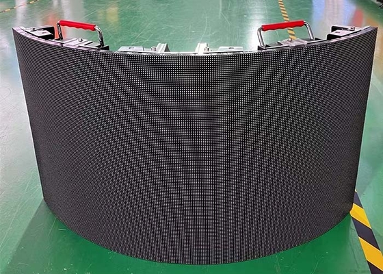 Yüksek Çözünürlüklü Dış Ev Kavisli LED ekran kira için, P3.91 reklam LED ekranı