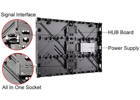 4:3 Ratio HD LED Display Screen P2.5 P2 P3.07 Light Weight Aluminum Cabinet