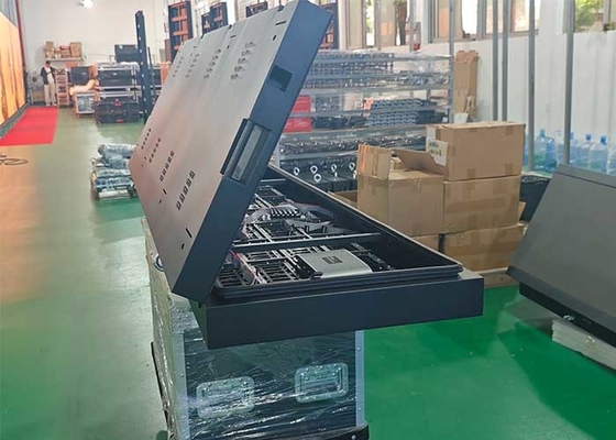 P4 Yüksek parlaklık Dışarı Elektronik Reklam Ekranı Ön Flip Box