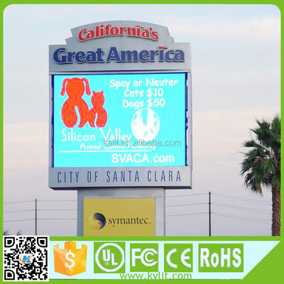 P10 Dış Mekan LED Ekran Modülü 10mm Piksel Aralığı 10000cd/m²